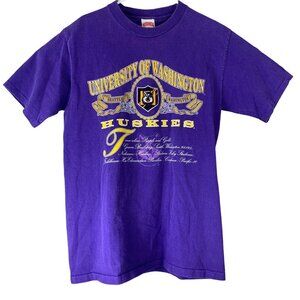 Vintage Huskies Shirt Size M Nutmeg Mills Single Stitch Seattle Washington